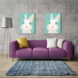 Miico,Painted,Paintings,Cartoon,Rabbit,Paintings,Decoration