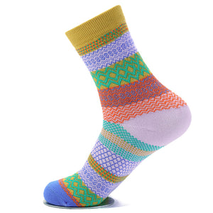 Unisex,Women,Harajuku,Style,Stripe,Cotton,Socks,Design,Hosiery