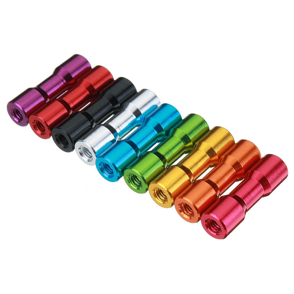 Suleve,M3AS11,10Pcs,Aluminum,Alloy,Standoff,Spacer,Round,Column,MultiColor,Smooth,Surface