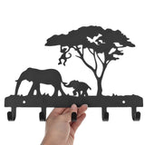 Decorative,Hooks,Elephant,Family,Silhouette,Wooden,Clothes,Modern,Decoration,Stickers,Kitchen,Bathroom,Towel