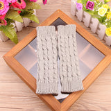 Women,Winter,Warmer,Gloves,Thick,Crochet,Knitting,Fingerless,Gloves
