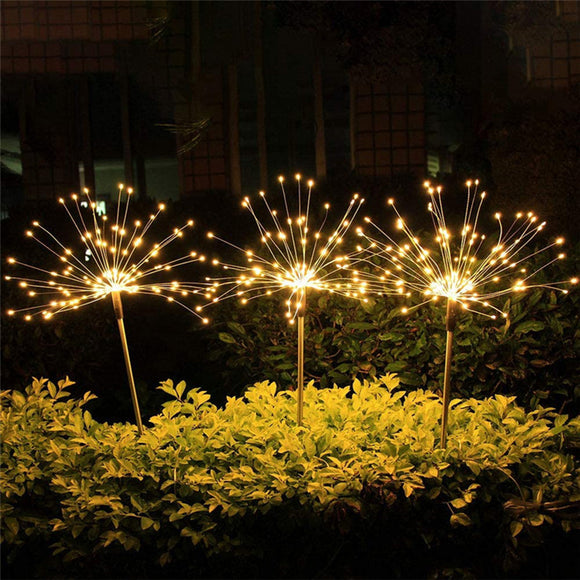 Outdoor,Solar,Garden,Stake,Lights,Dandelions,Lamps,Landscape