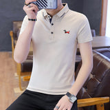 Cotton,Short,Sleeve,Men's,Summer,Dress,Youth,Business,Casual,Lapel,Upper,Garment