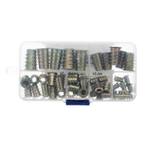 50Pcs,Alloy,Furniture,Socket,Drive,Threaded,Insert,Assortment