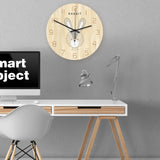 Loskii,CC046,Creative,Clock,Clock,Cartoon,Clock,Office,Decorations