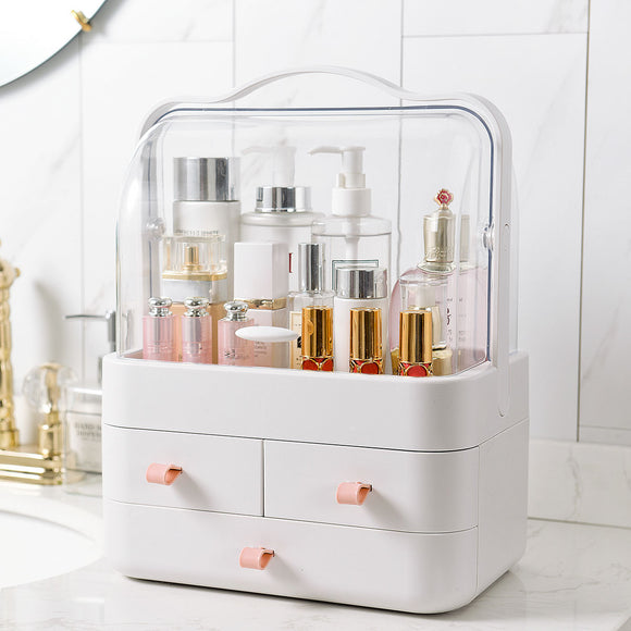 27cm*17cm*33cm,Cosmetic,Storage,Makeup,Organizer,Drawer,Large,Capacity,Jewelry,Polish,Makeup,Container,Portable,Cosmetic,Organizer,Decorations