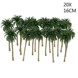 20pcs,Plastic,Model,Train,Green,Brown,Landscape,Layout,Scale,Decorations