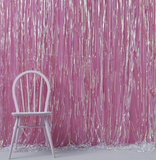 Iridescent,Fringe,Curtain,Party,Decoration,Mermaid,Unicorn,Backdrop,Shower,Curtains