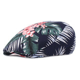 Unisex,Flower,Print,Vogue,Cotton,Beret,Outdoor,Casual,Sunshade,Peaked,Forward