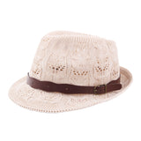 Women,Summer,Outdoor,Breathable,Leather,Crimping,Panama