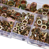 Suleve,MXZN5,175Pcs,Mixed,Plated,Threaded,Rivnuts,Blindnuts,Nutserts,Insert,Rivet,Assortment