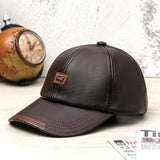 Collrown,Vintage,Leather,Baseball,Outdoor,Windproof,Adjustable,Sports