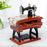 Retro,Vintage,Music,Sewing,Machine,Birthday,Table,Decor