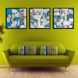 Miico,Painted,Three,Combination,Decorative,Paintings,flower,Decoration