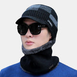 Men's,Earmuffs,Thickening,Scarf,Beanie