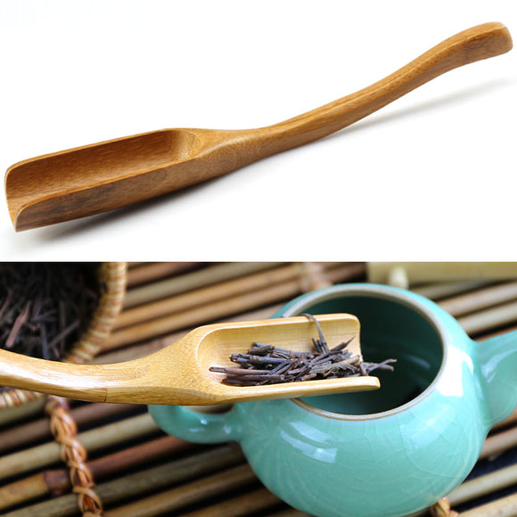 Bamboo,Spoon,Curved,Spoon,Leaves,Measurement,Kungfu,Acessaries