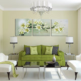 Modern,Magnolia,Paint,Flower,Painting,Canvas,Decor,Mural,Paintings