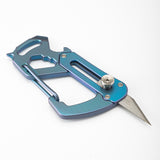 Titanium,Alloy,Outdoor,Survival,Blade,Climbing,Keychain,Screwdriver,Opener,Paper,Cutter