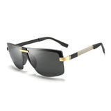 Women,Outdoor,Square,Rimless,Luxury,UV400,Polarized,Sunglasses,Driving,Mirrored,Glasses,Eyewear