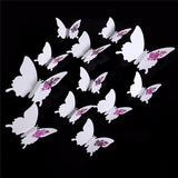 12pcs,Butterfly,Sticker,Design,Decal,Sticker,Decoration