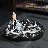 Porcelain,Backflow,Ceramic,Incense,Burner,Holder,Buddhist,Cones