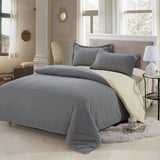 Honana,Solid,Color,Bedding,Duvet,Cover,Linen,Include,Sheet,Pillowcase