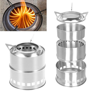 Stainless,Steel,Camping,Stove,Potable,Burning,Stoves,Backpacking,Stove,Outdoor,Hiking,Picnic