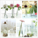 Clear,Glass,Wooden,Bottle,Cutting,Flower,Arrangement,Decor,Ornaments