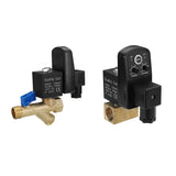 AC220V,Brass,Electric,Solenoid,Automatic,Timer,Compressor,Dryer,Drain,Water,Valve"