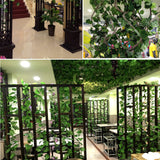 Artificial,Vines,Grape,Leaves,Green,Leafy,Plants,Ceiling,Decoration,Pipes,Block,Creepers