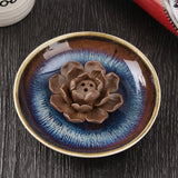 Ceramic,Incense,Burner,Holder,Burner,Lotus,Plate,Censer,Fragrances,Incense,Holes