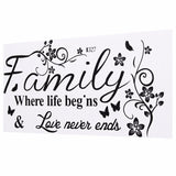 Family,Quotes,Sticker,Living,Removable,Decals,Decor