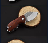 120mm,Folding,Knife,Steel,Blade,Rosewood,Handle,Cutter,Outdoor,Camping,Survival,Tactical,Knive