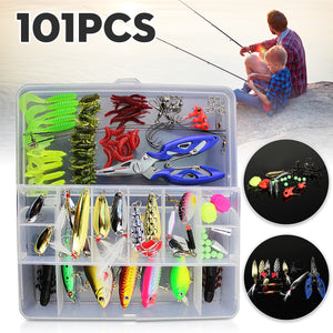 ZANLURE,101Pcs,Fishing,Spinners,Plugs,Spoons,Trout