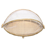 Bamboo,Bread,Basket,Storage,Display,Basket,Cover,Dustproof,Dishes,Fruit