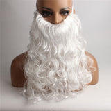 Christmas,Party,Supplies,White,Santa,Beard,Christmas,Decoration