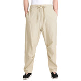 Drawstring,Pants,Linen,Cotton,Loose,Pants,Straight,Trousers,Casual,Hiking,Sport
