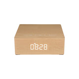 Loskii,Portable,Wooden,bluetooth,Speaker,Speaker,Alarm,Clock,Display,Column,Stereo,Speaker