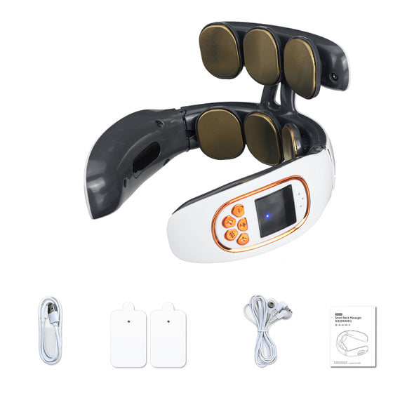 Electric,Massager,Modes,Speed,Charging,Cervical,Pulse,Infrared,Heating,Relief,Health,Relaxation,Machine