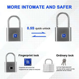 Security,keyless,Rechargeable,Fingerprint,Smart,Padlock,Quick,Unlock,Alloy,Metal,Developing