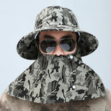 Cotton,Protection,Bucket,Outdoor,Fishing,String,Climbing,Breathable,Sunshade