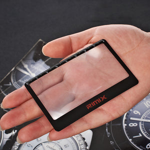 RIMIX,Transparent,Credit,Magnifier,Magnifying,Outdoor,Pocket,Reading,Glasses