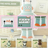 Robot,Panda,Brown,Throw,Pillow,Office,Cotton,Cloth,Cushion,Decor