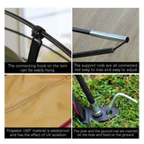 Outdoor,Canopy,Lightweight,Windshield,Shade,Large,Awning,Camping,Picnic,Beach