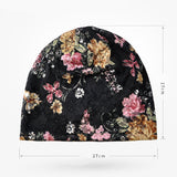 Women,Flowers,Cotton,Beanie,Ethnic,Vintage,Elastic,Breathable,Turban