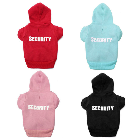 Winter,Security,Printed,Clothes,Puppy,Hoodie