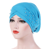 Womens,Elastic,Polyester,Earmuffs,Chemo,Cross,Breathable,Turban