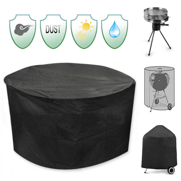 30inch,Patio,Round,Cover,Waterproof,Protector,Grill,Chair,Table,Shelter,Black
