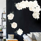 Fresh,Peony,Flower,Sticker,Living,Mural,Decal,Decorations