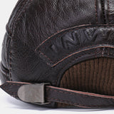 Genuine,Leather,Protection,Large,Windproof,Baseball